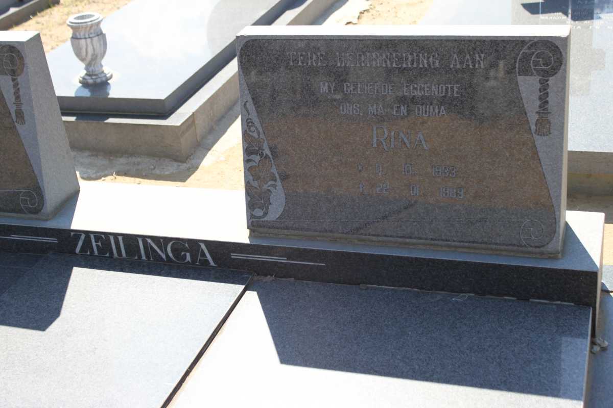 ZEILINGA Ben 1930-1991 &amp; Rina 1933-1989