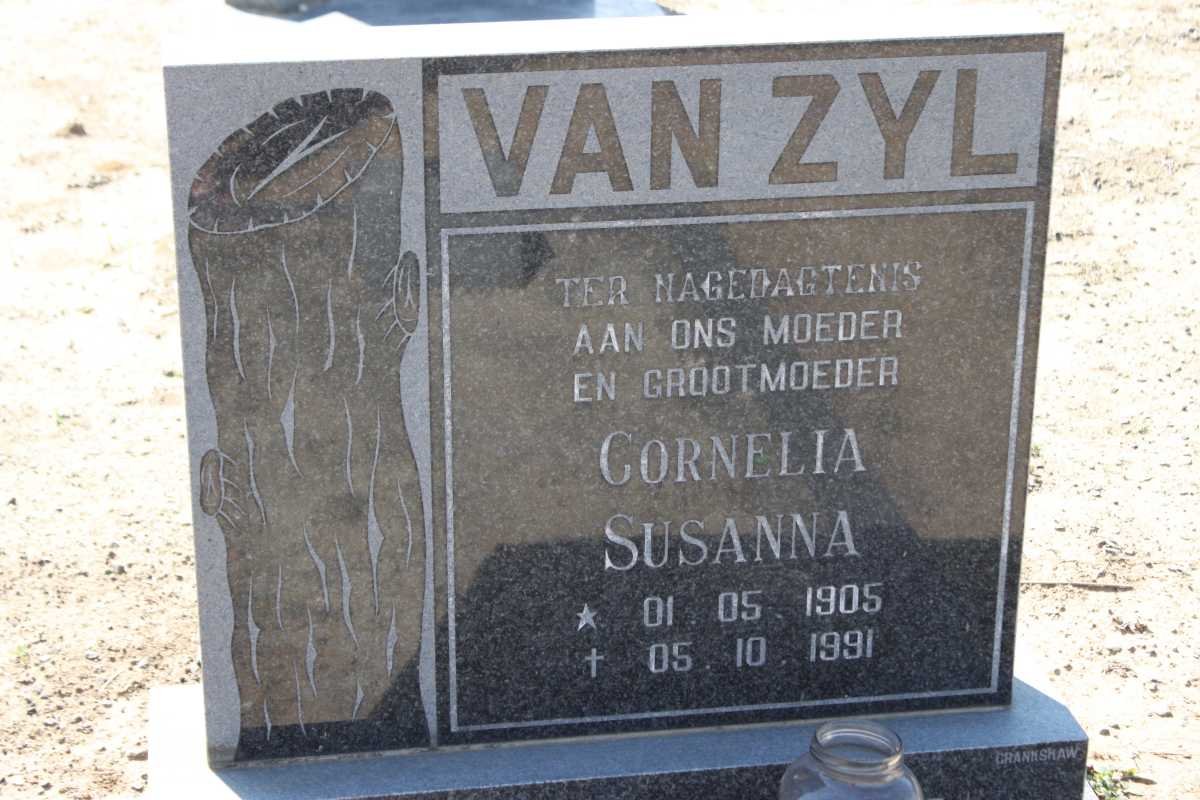 ZYL Cornelia Susanna, van 1905-1991