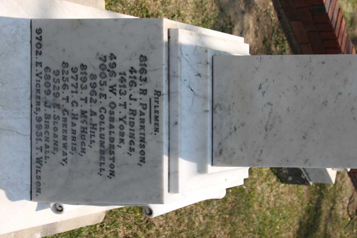 MEMORIAL 2nd BATT. KING’S ROYAL RIFLES