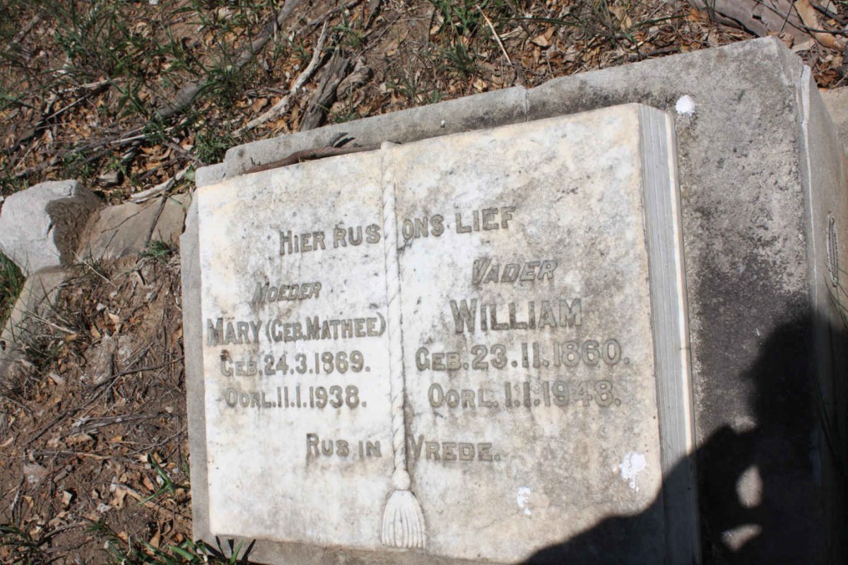 ? William 1860-1948 &amp; Mary MATHEE 1869-1938