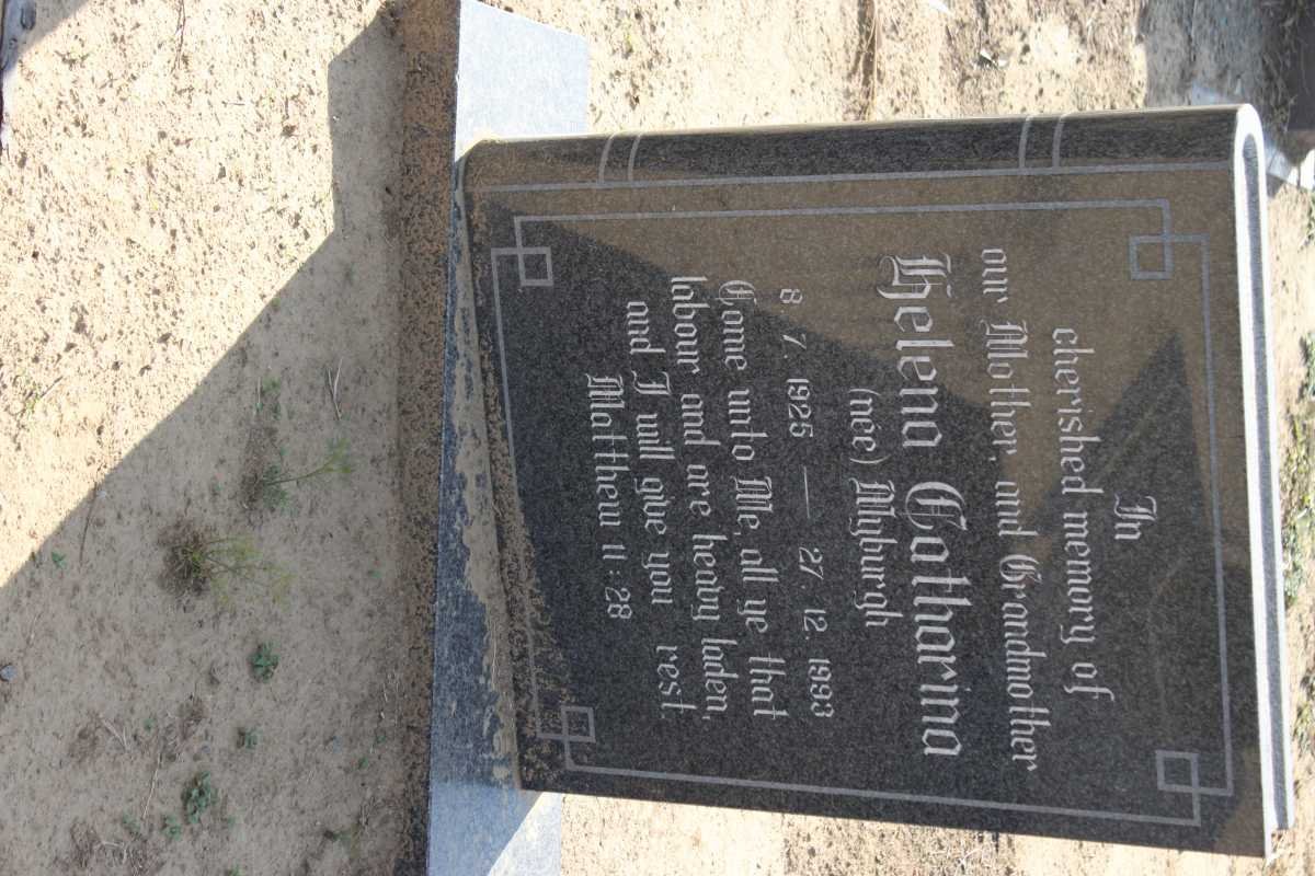 ? Helena Catharina nee MYBURGH 1925-1993