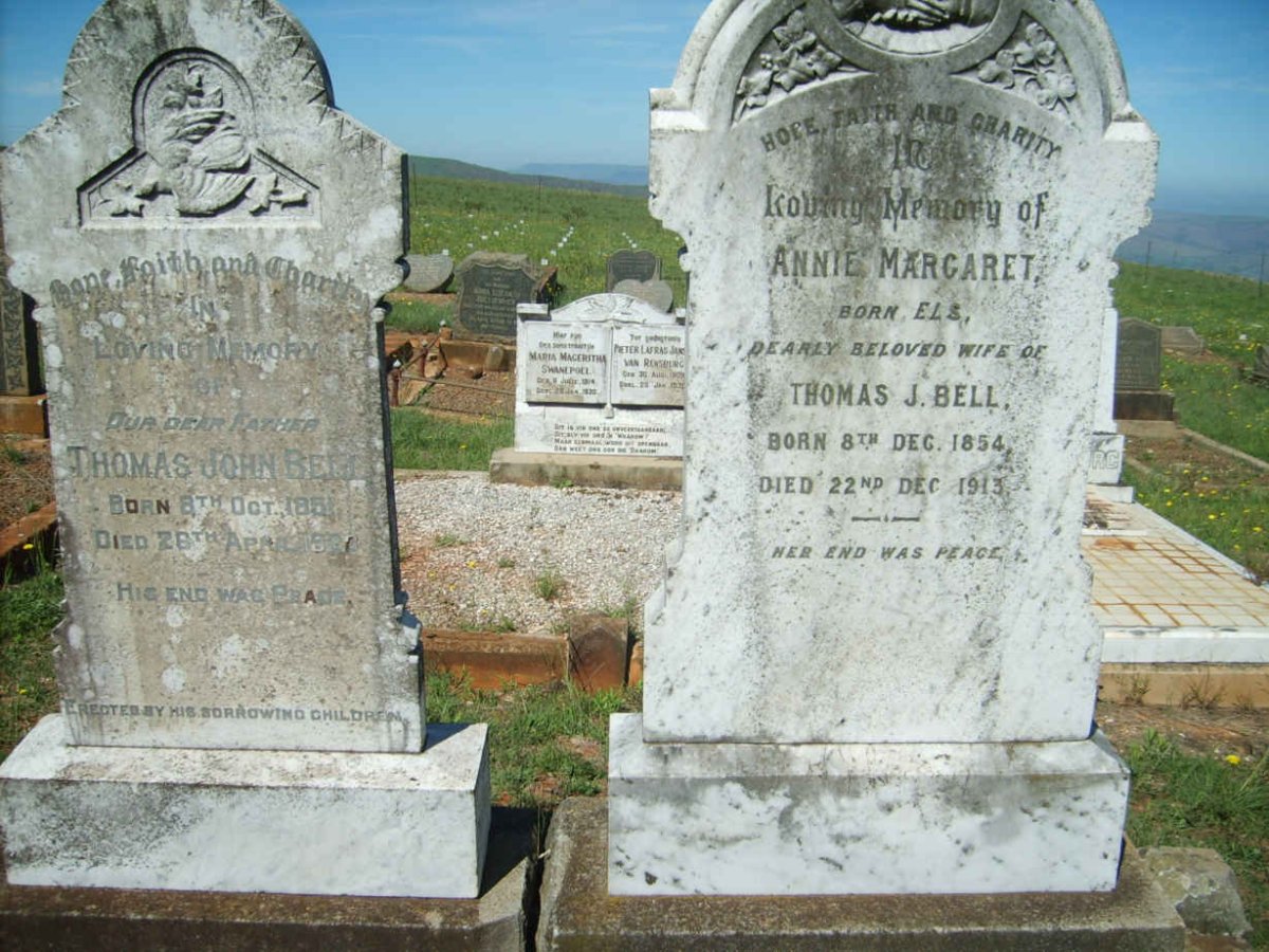 BELL Thomas John 1861-1922 &amp; Annie Margaret ELS 1854-1913
