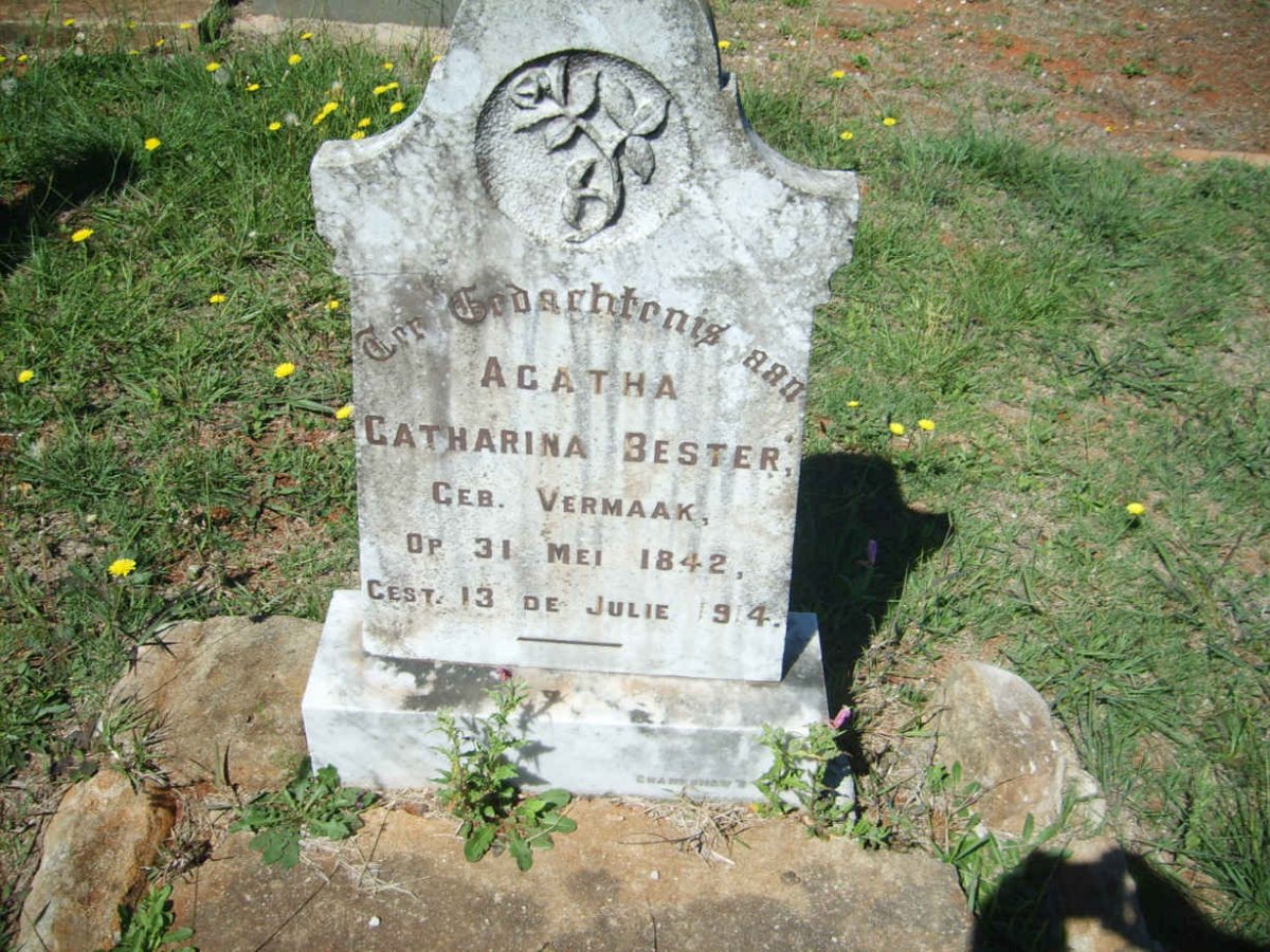 BESTER Agatha Catharina nee VERMAAK 1842-1914