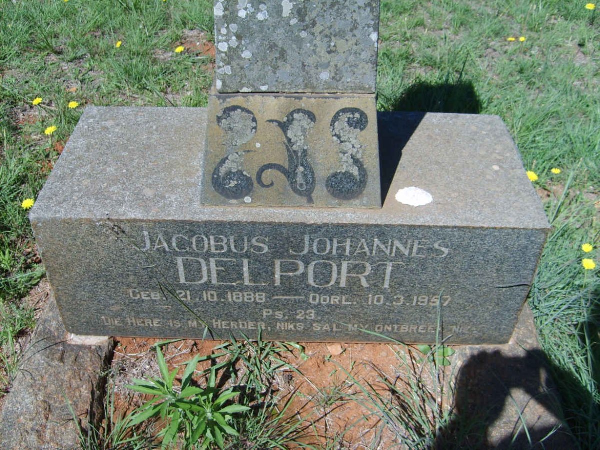 DELPORT Jacobus Johannes 1888-1957