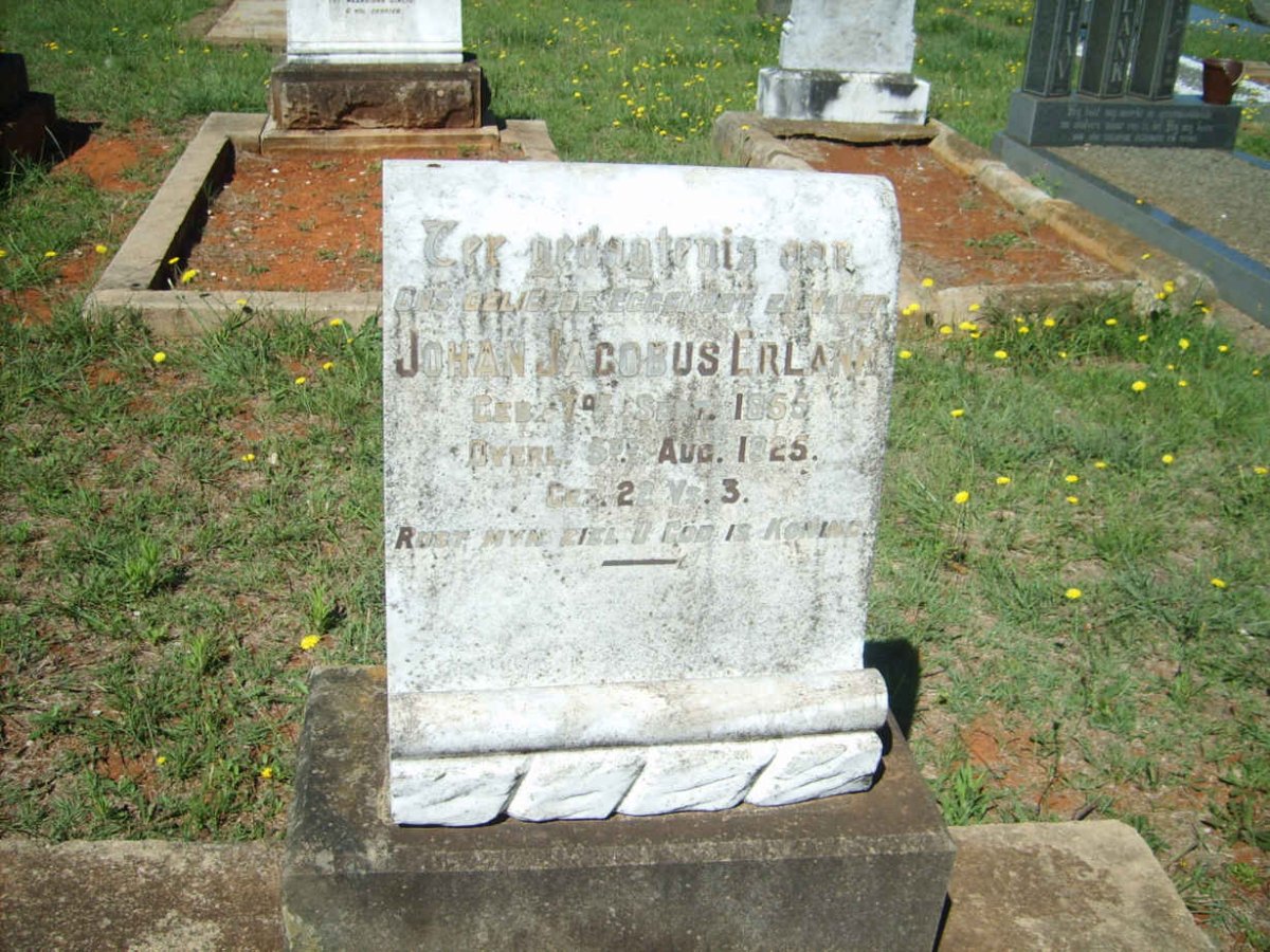 ERLANK Johan Jacobus 1855-1925