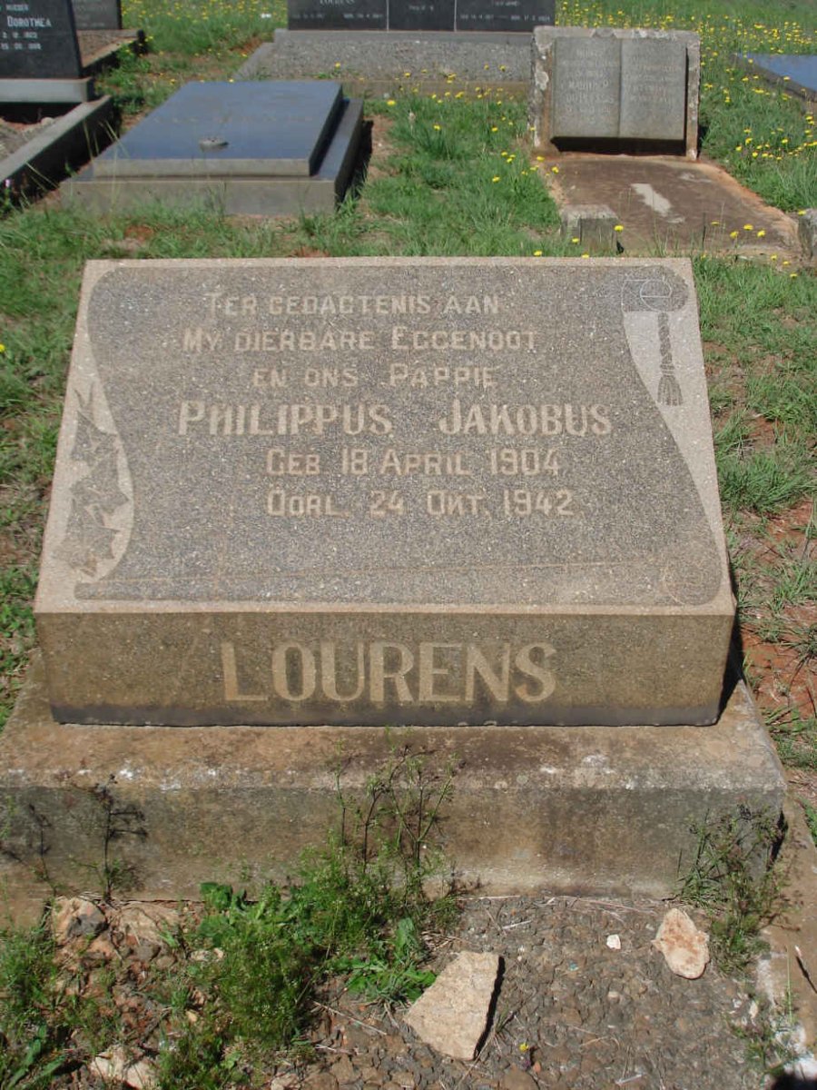 LOURENS Philippus Jakobus 1904-1942