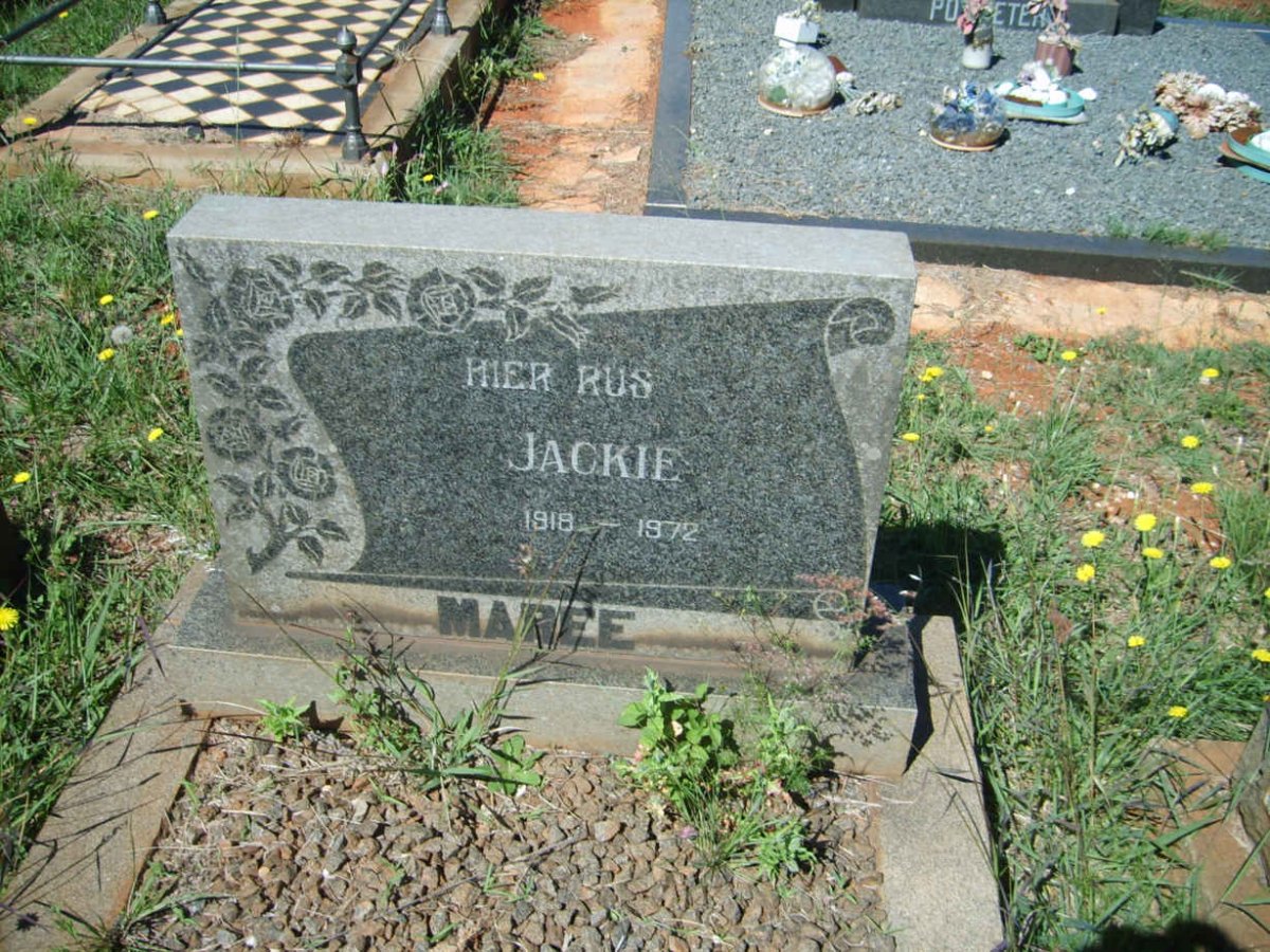 MAREE Jackie 1918-1972
