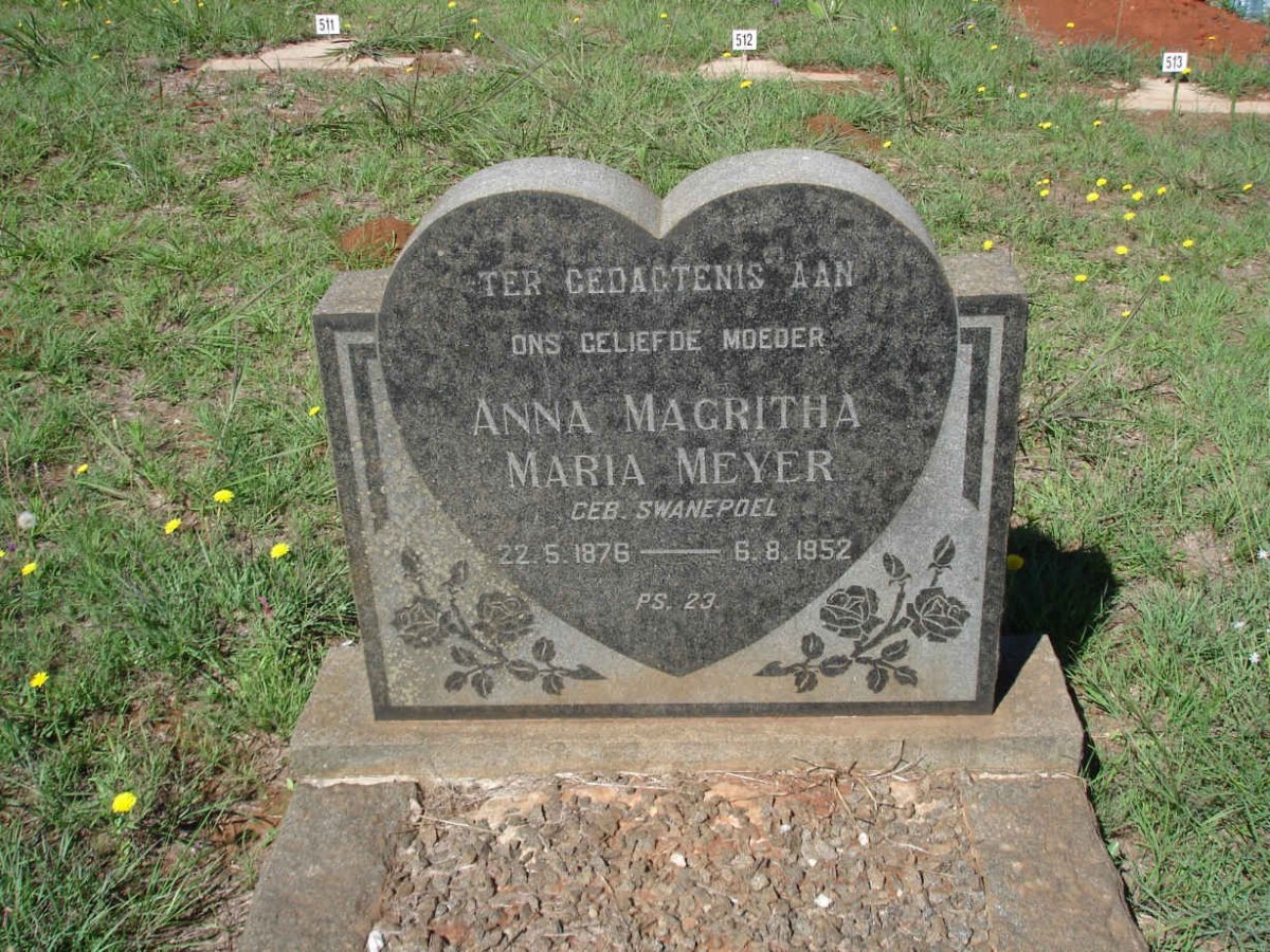 MEYER Anna Magritha nee SWANEPOEL 1876-1952