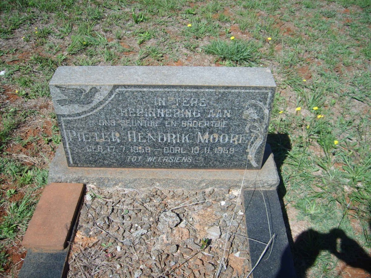 MOORE Pieter Hendrik 1958-1959