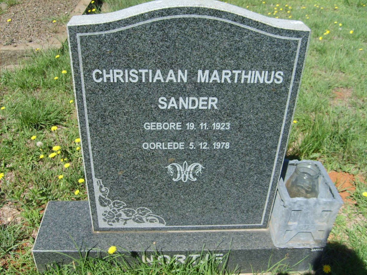 NORTJE Christiaan Marthinus Sander 1923-1978