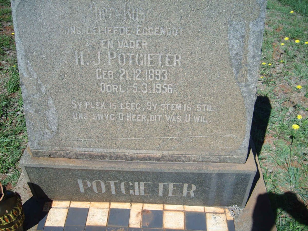 POTGIETER H.J. 1893-1956