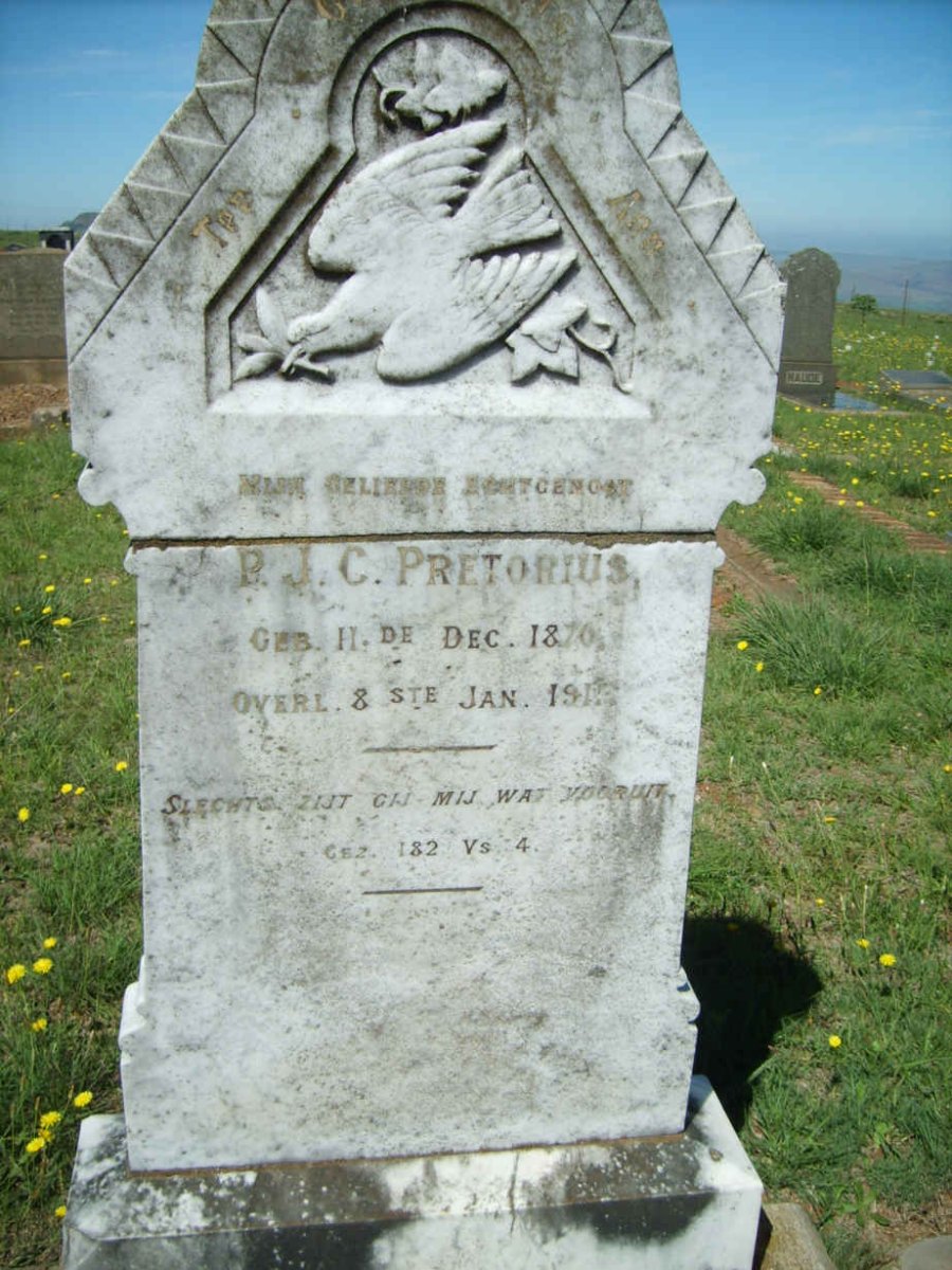 PRETORIUS P.J.C. 1870-1911