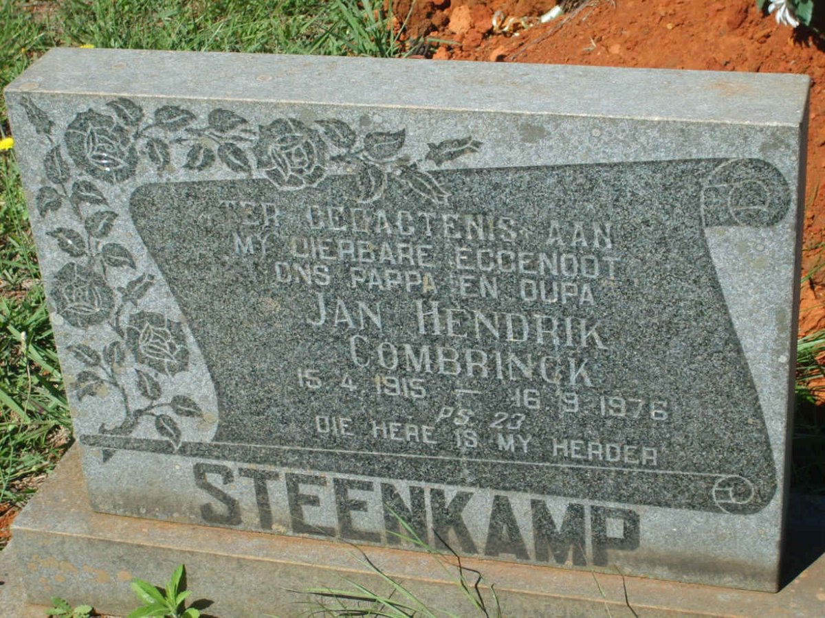 STEENKAMP Jan Hendrik Combrinck 1915-1976