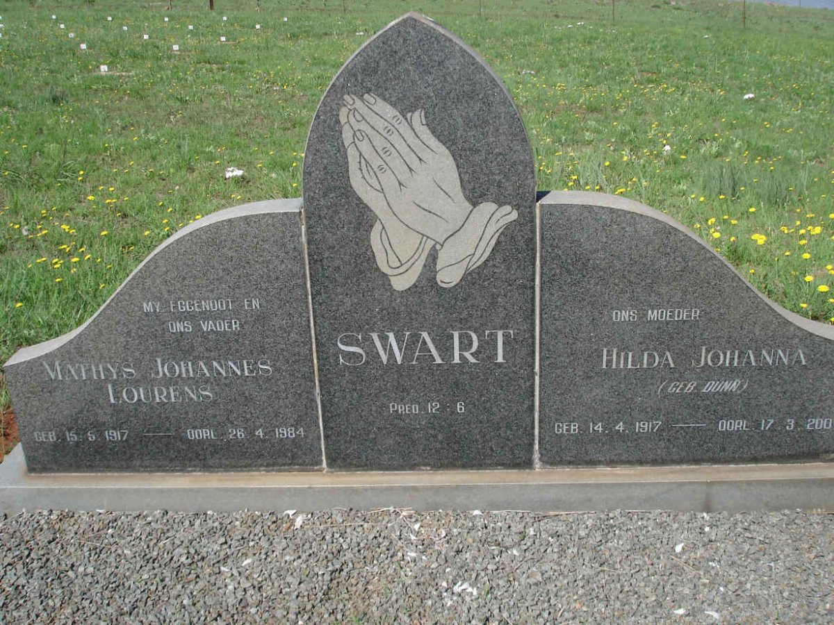 SWART Mathys Johannes 1917-1984 &amp; Hilda Johanna DUNN 1917-2004