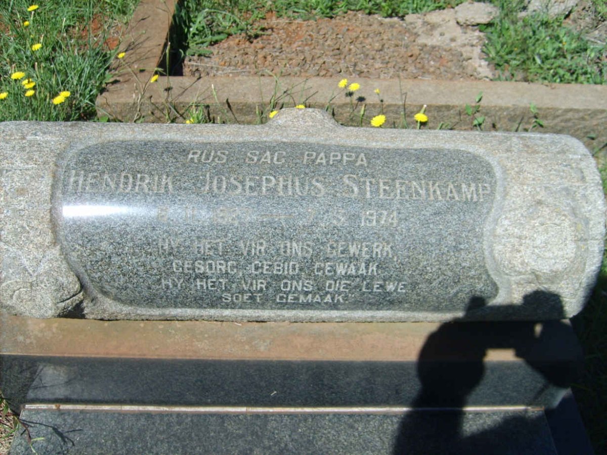 STEENKAMP Hendrik Josephus ????-1974