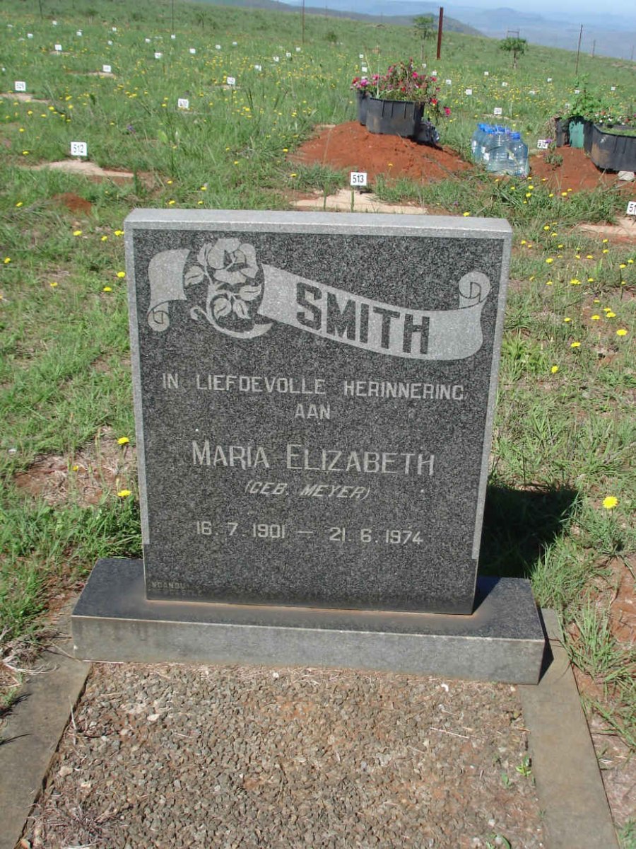 SMITH Maria Elizabeth nee MEYER 1901-1974