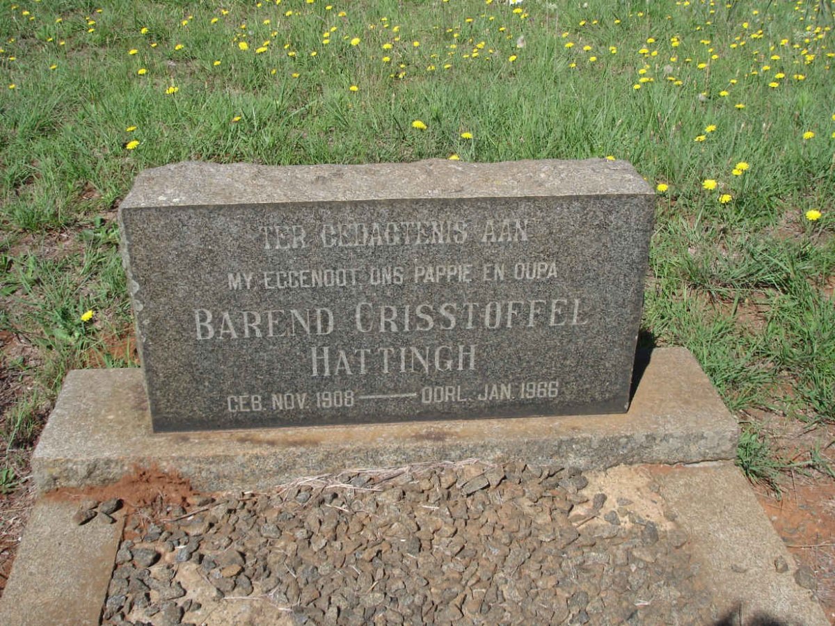 HATTINGH Barend Crisstoffel 1908-1966