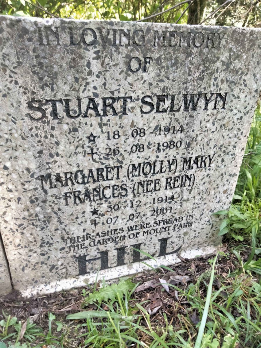HILL Stuart Selwyn 1914-1980 & Margaret Mary Francis REIN 1914-2001