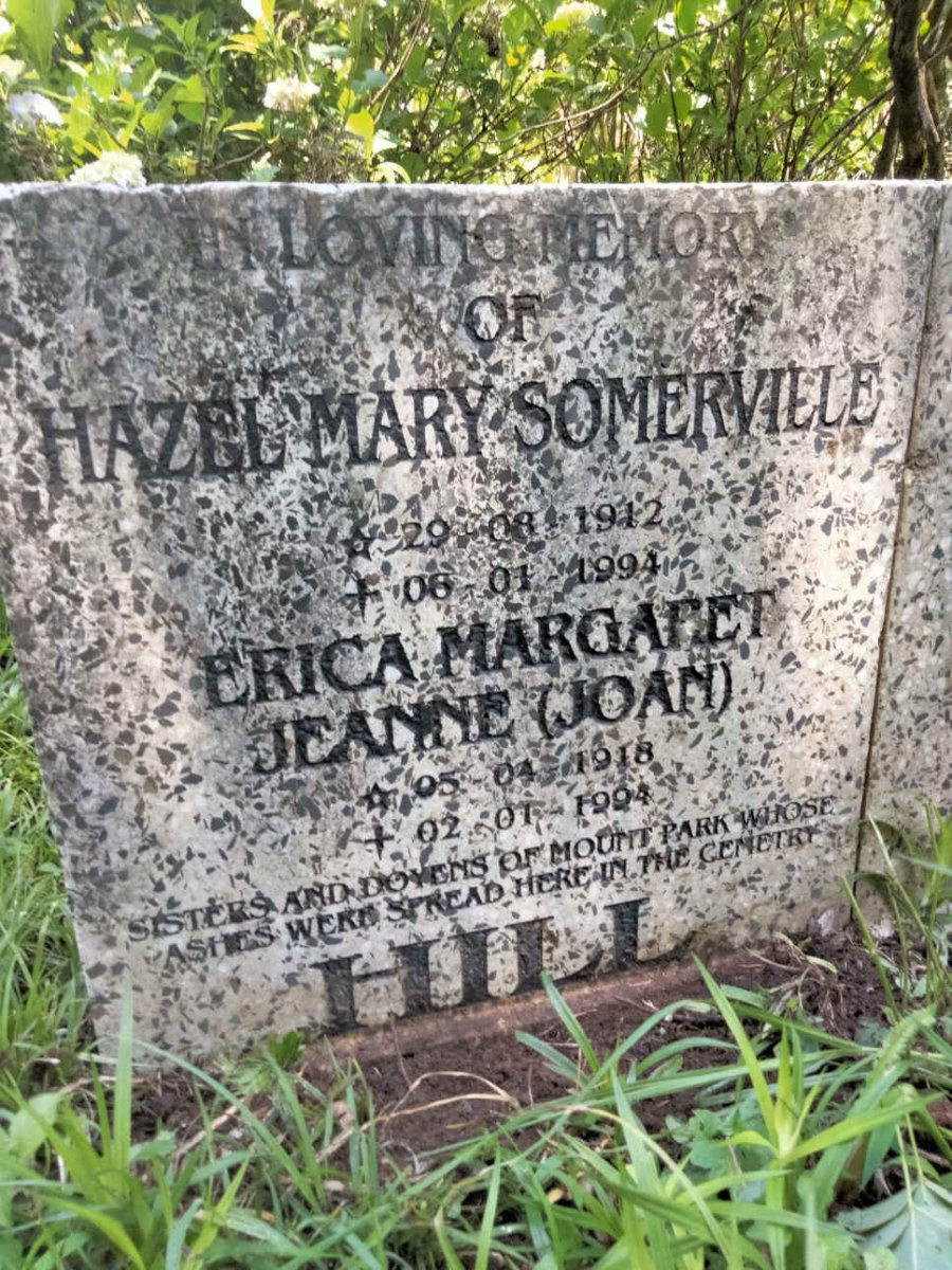 HILL Hazel Mary Somerville 1912-1994 :: HILL Erica Margaret Jeanne 1918-1994