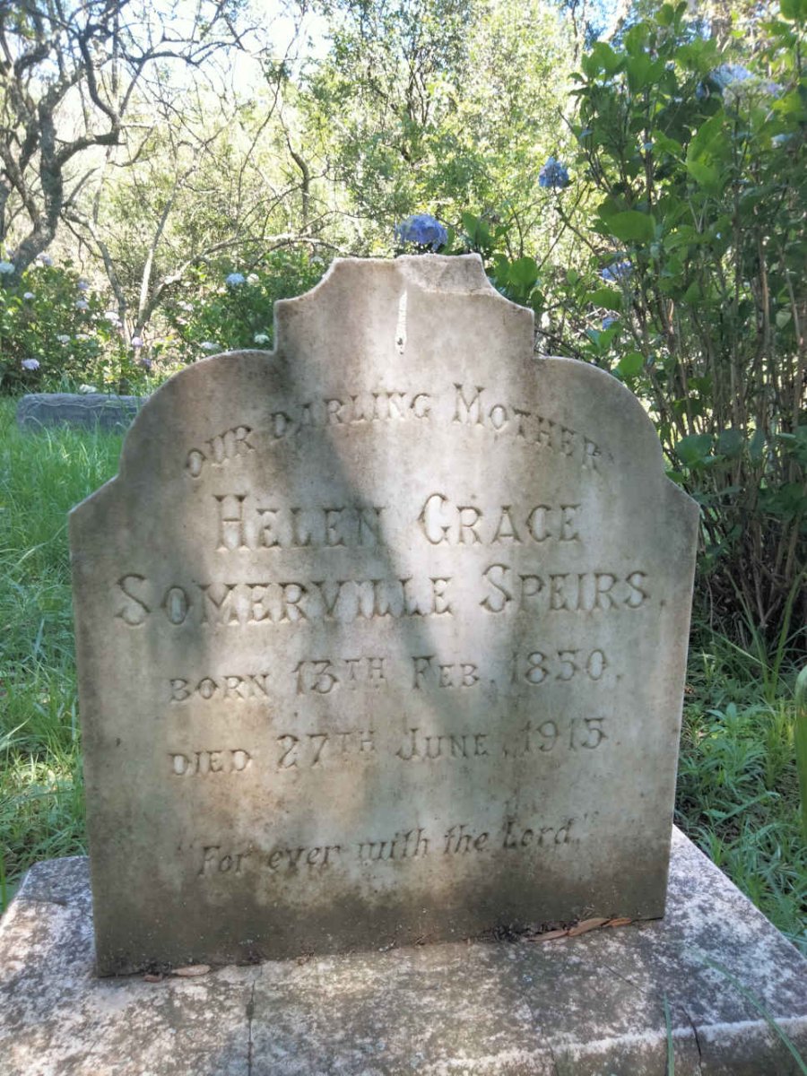 SPEIRS Helen Grace Somerville 1850-1915