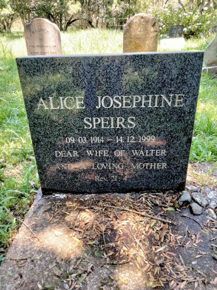 SPEIRS Alice Josephine 1914-1999