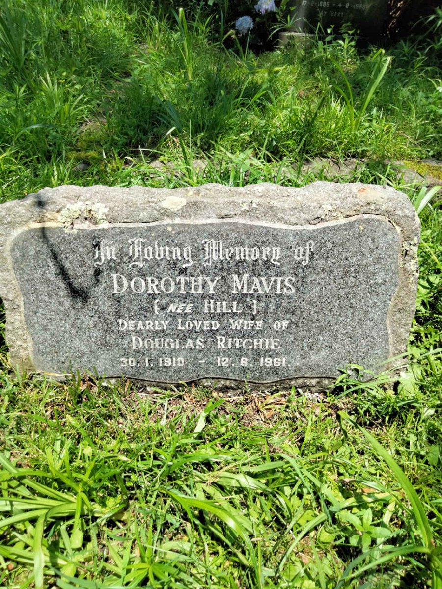 RITCHIE Dorothy Mavis nee HILL 1910-1961