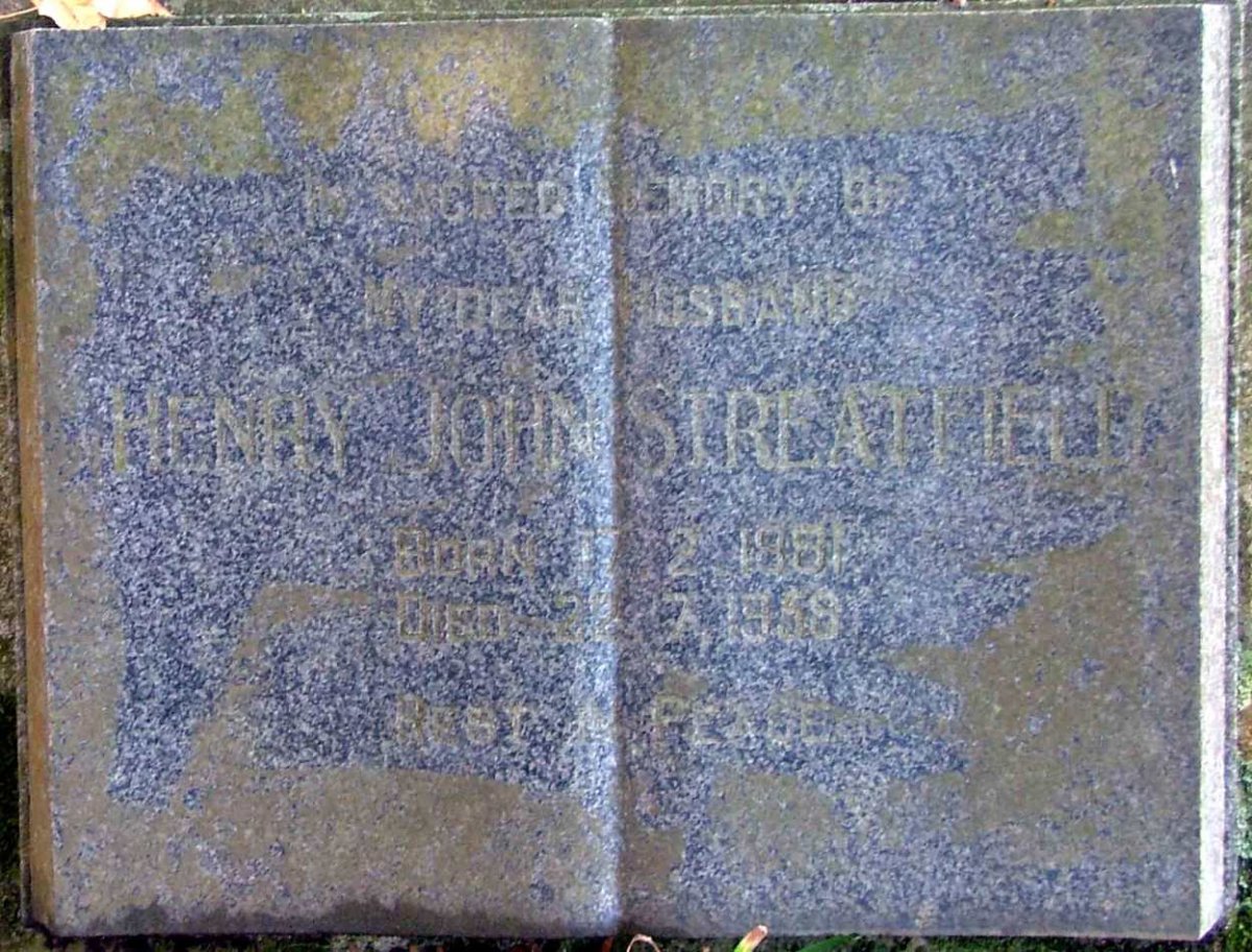 STREATFIELD Henry John 1851-1938