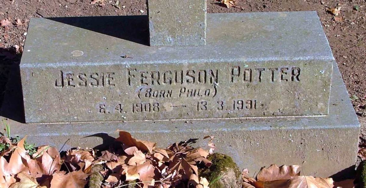 POTTER Jessie Ferguson nee PHILO 1908-1991