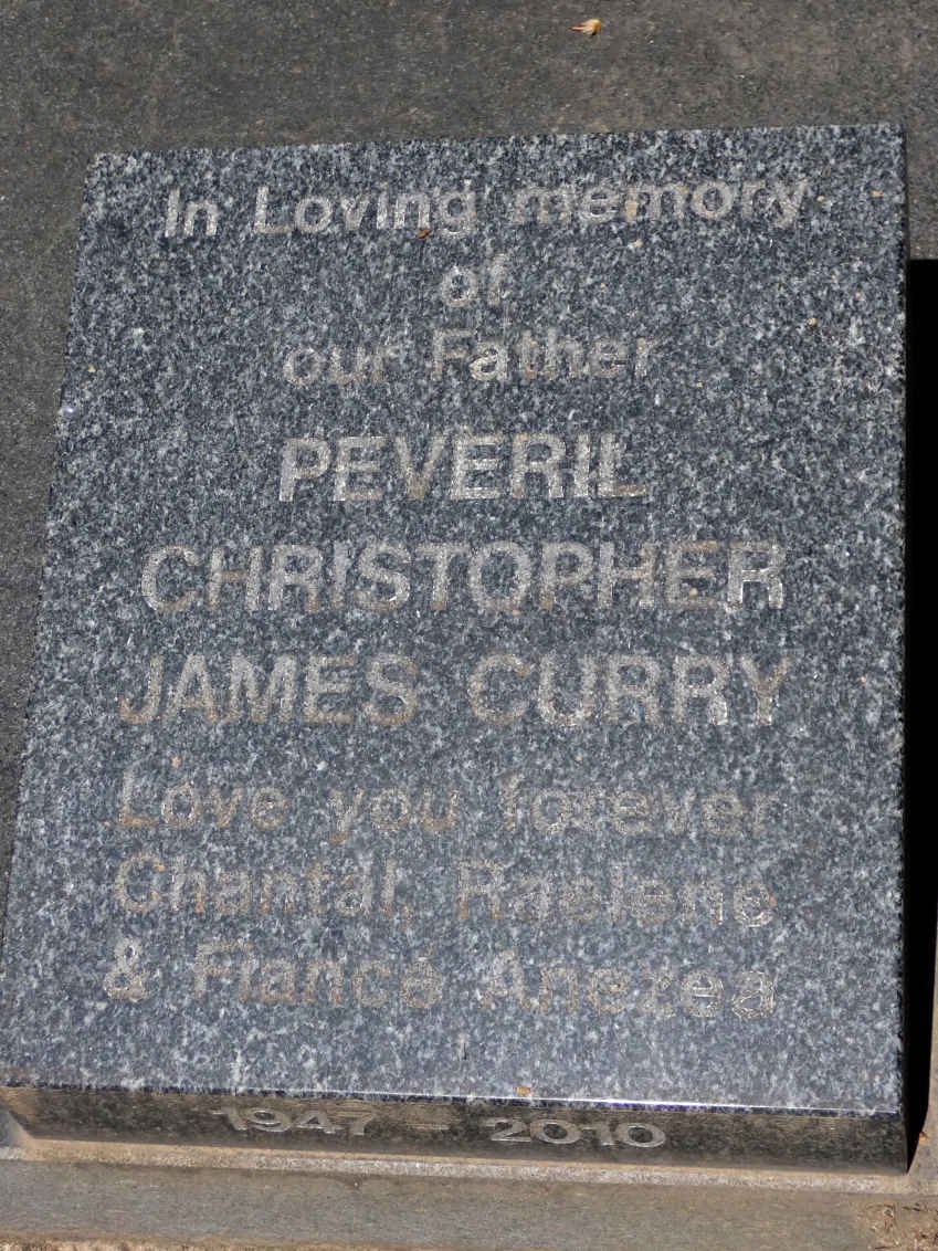 CURRY Peveril Christopher James 1947-2010