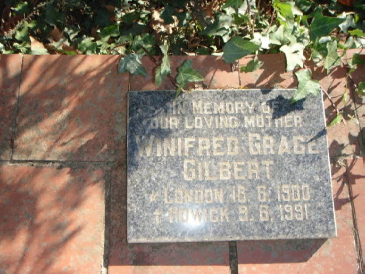 GILBERT Winifred Grace 1900-1991