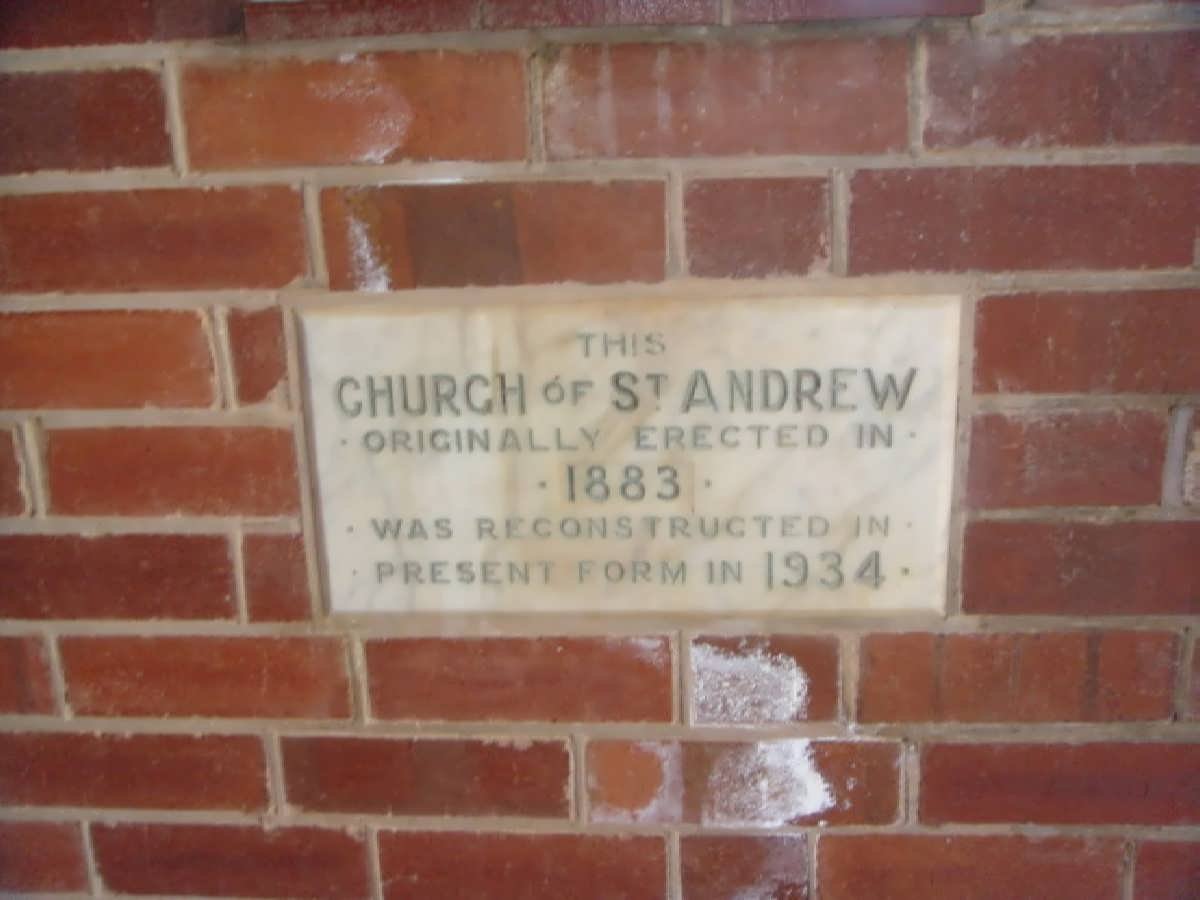 3. Church of St. Andrew - erected 1883, reconstructed 1934