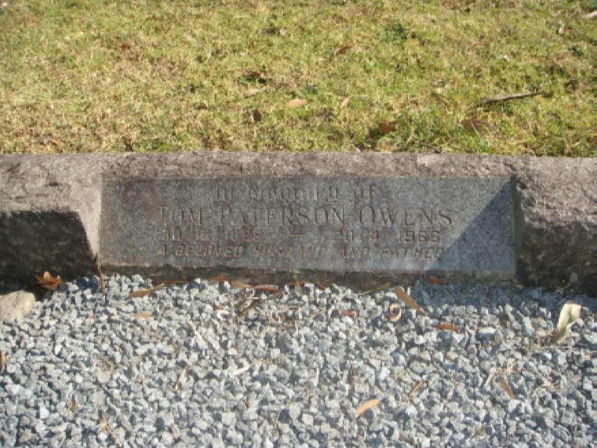 OWENS Tom, Paterson 1888-1966