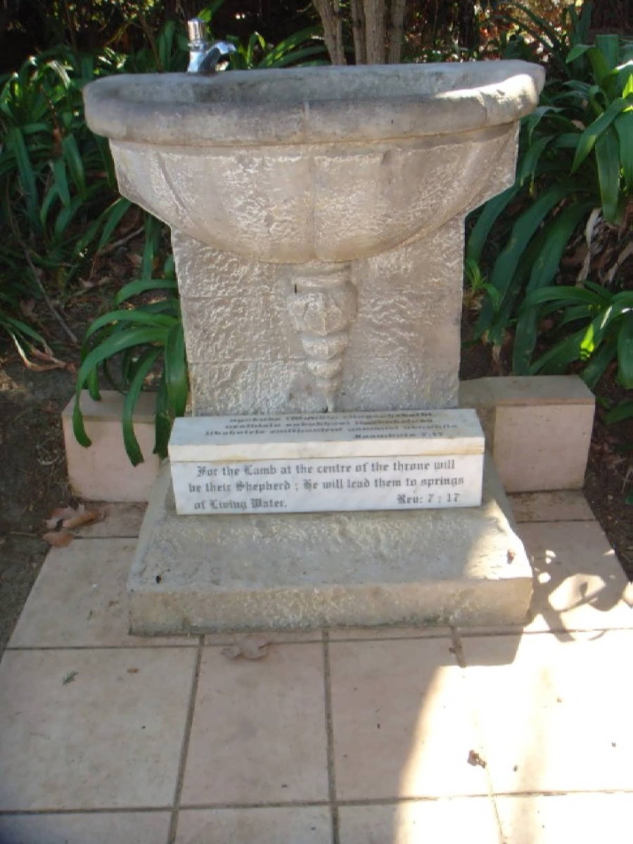 4. Font outside St. Andrew's Church