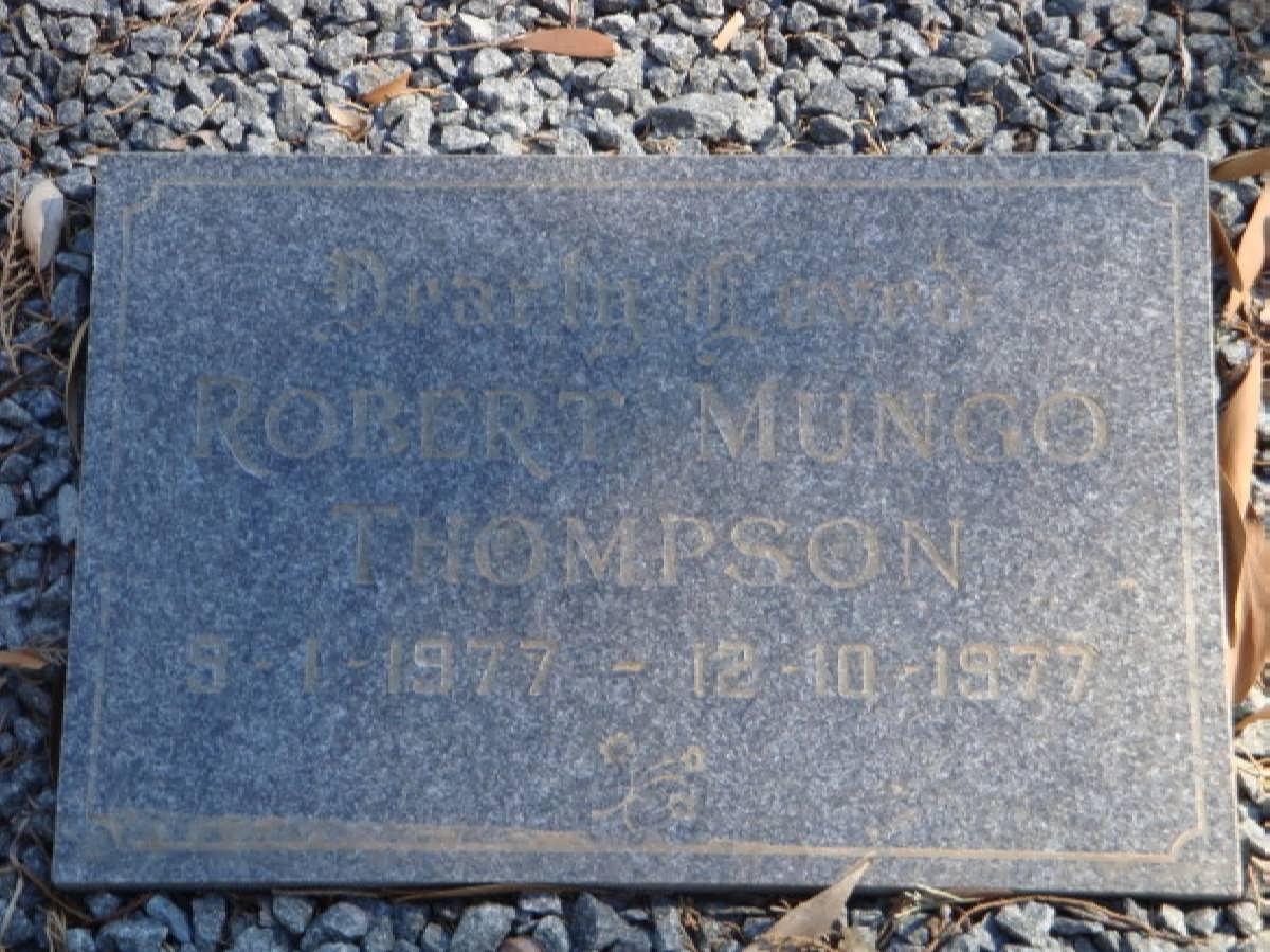 THOMPSON Robert Mungo 1977-1977
