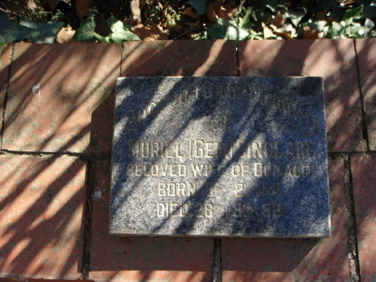 SINCLAIR Muriel 1914-1988