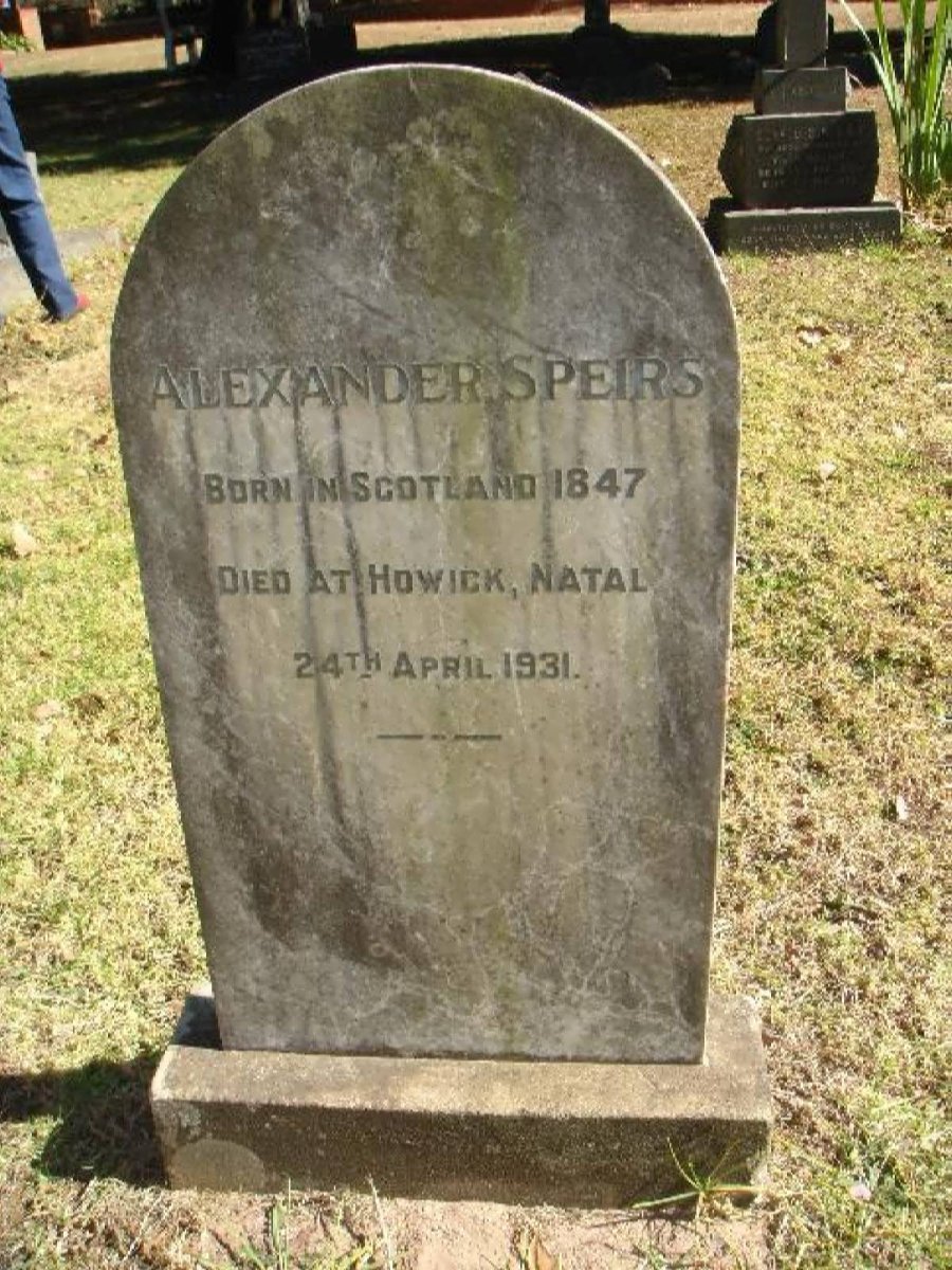 SPEIRS Alexander 1847-1931