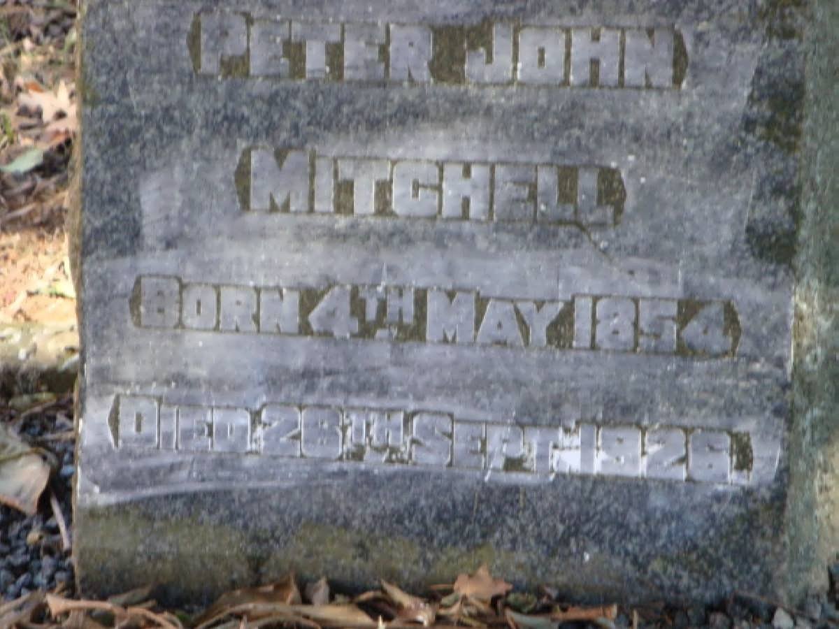 MITCHELL Peter John 1854-1926