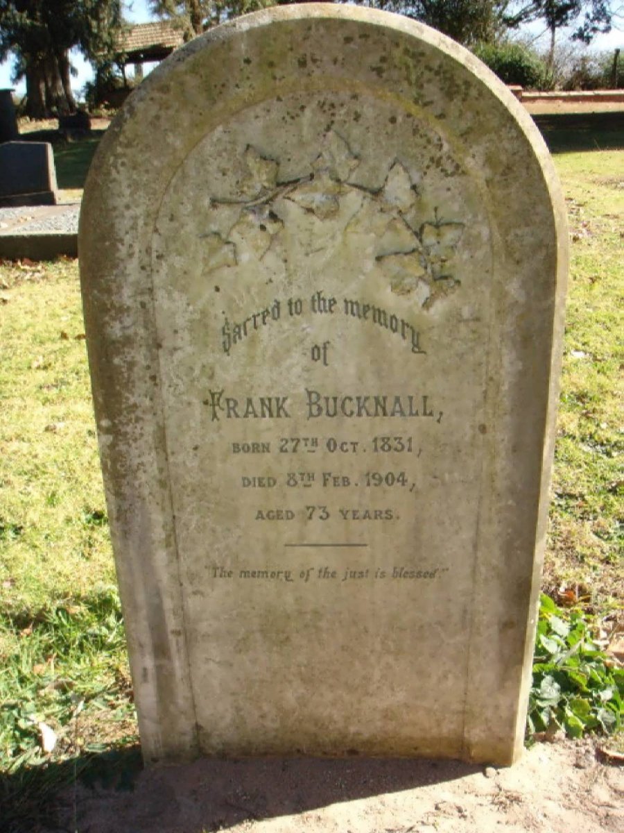 BUCKNALL Frank 1831-1904