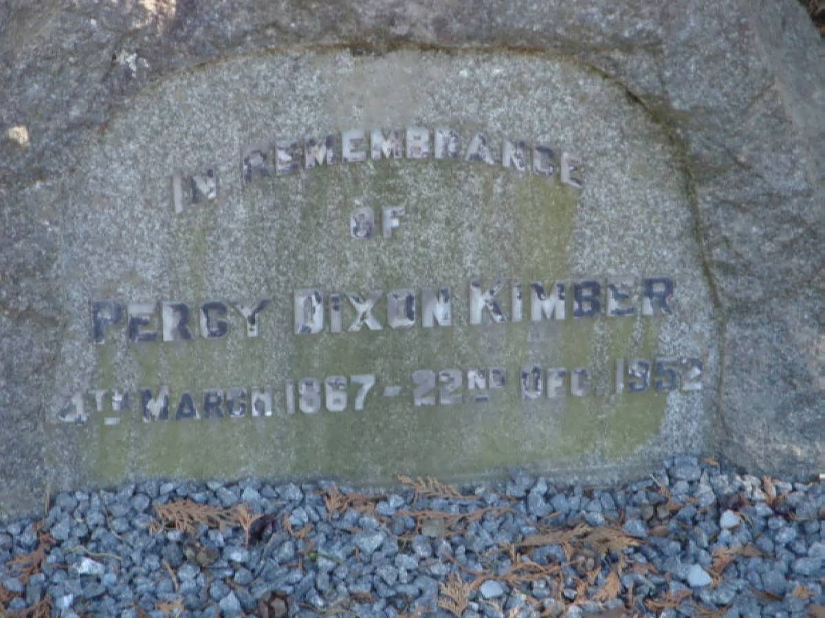 KIMBER Percy Dixon 1867-1952
