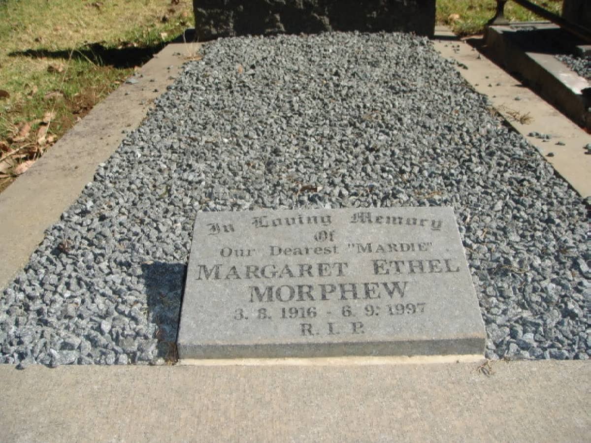 MORPHEW Margaret Ethel 1916-1997