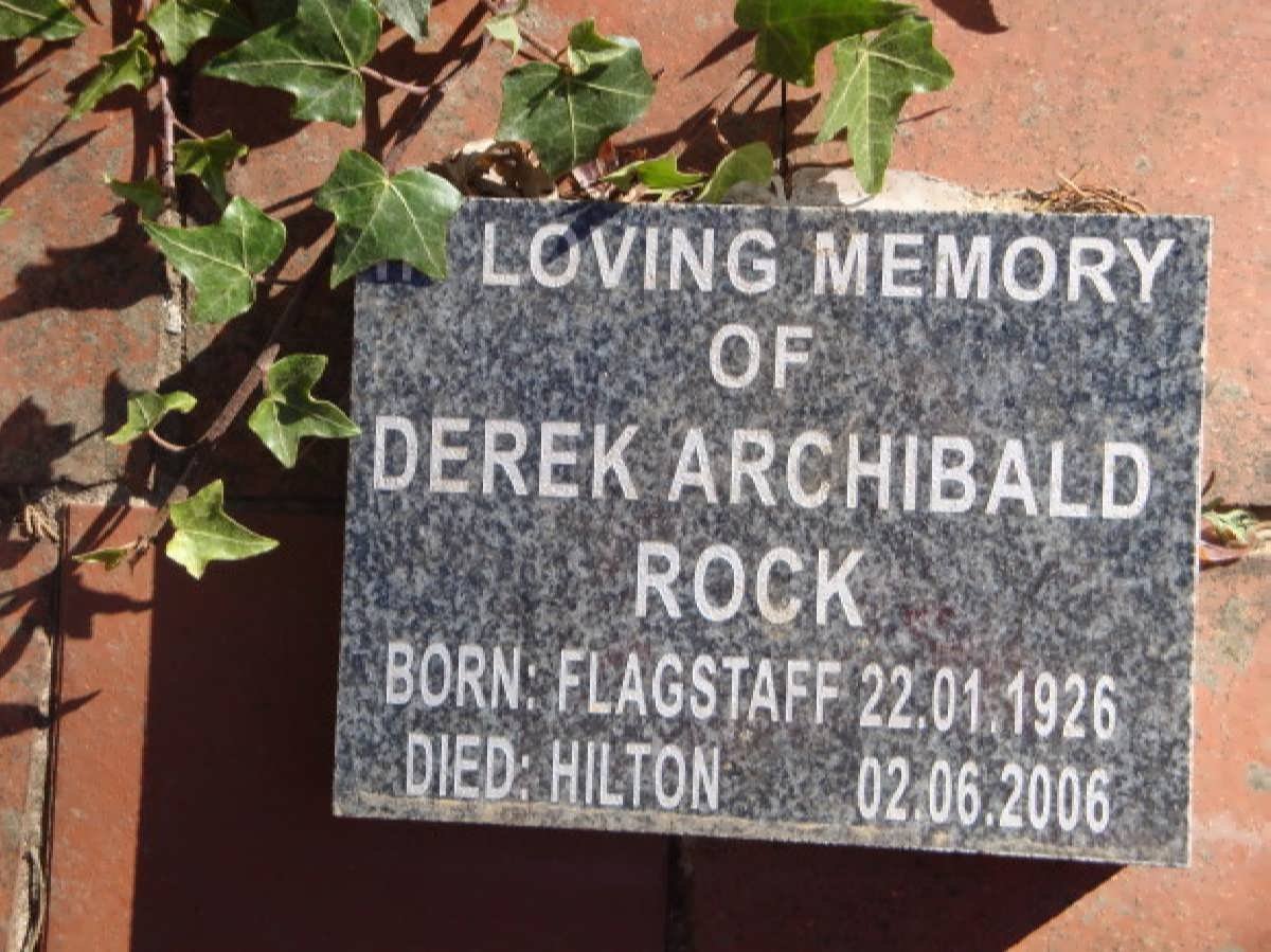 ROCK Derek Archibald 1926-2006