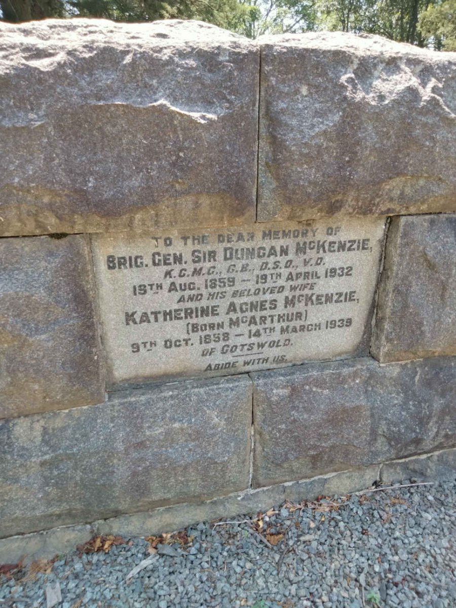 MCKENZIE Duncan 1859-1932 & Katherine Agnes MCARTHUR 1858-1939