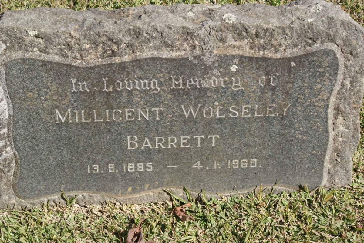 BARRETT Millicent Wolseley 1885-1969