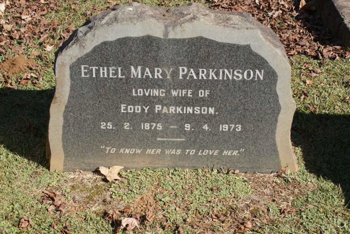 PARKINSON Ethel Mary 1875-1973