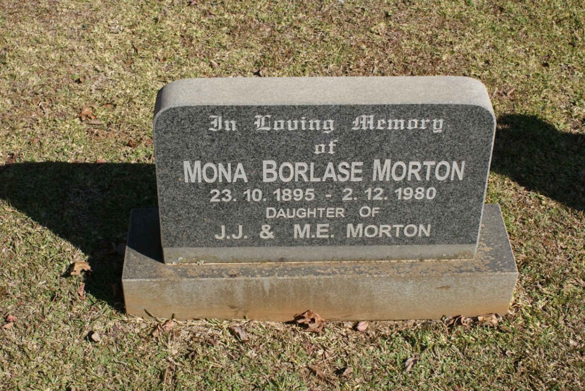 MORTON Mona Borlase 1895-1980
