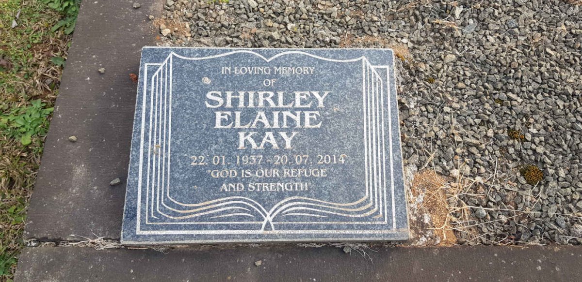 KAY Shirley Elaine 1937-2014