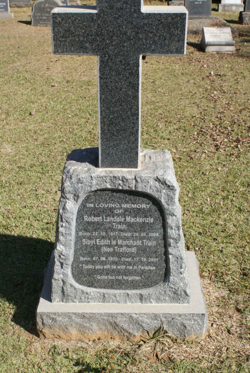 TRAIN Robert Landale Mackenzie 1917-2008 &amp; Sibyl Edith Le Marchant TRAFFORD 1920-2001