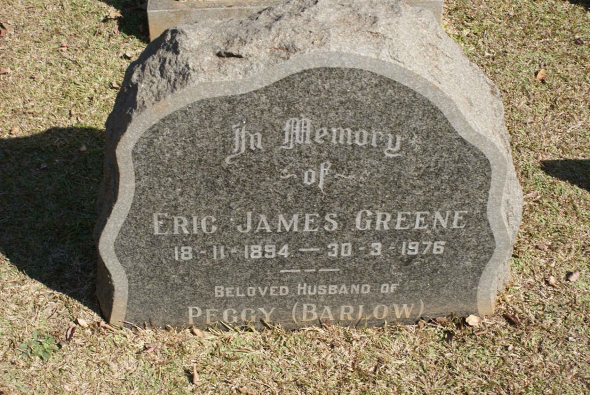 GREENE Eric James 1894-1976
