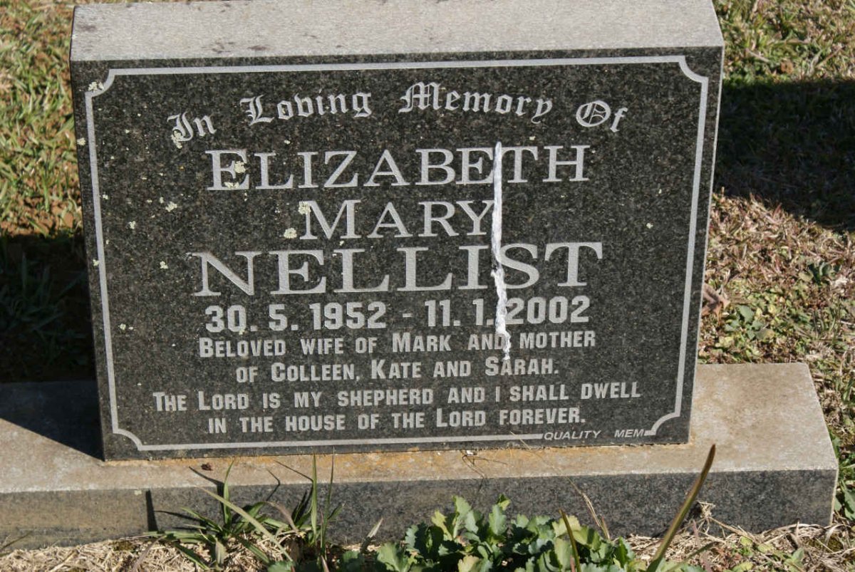 NELLIST Elizabeth Mary 1952-2002
