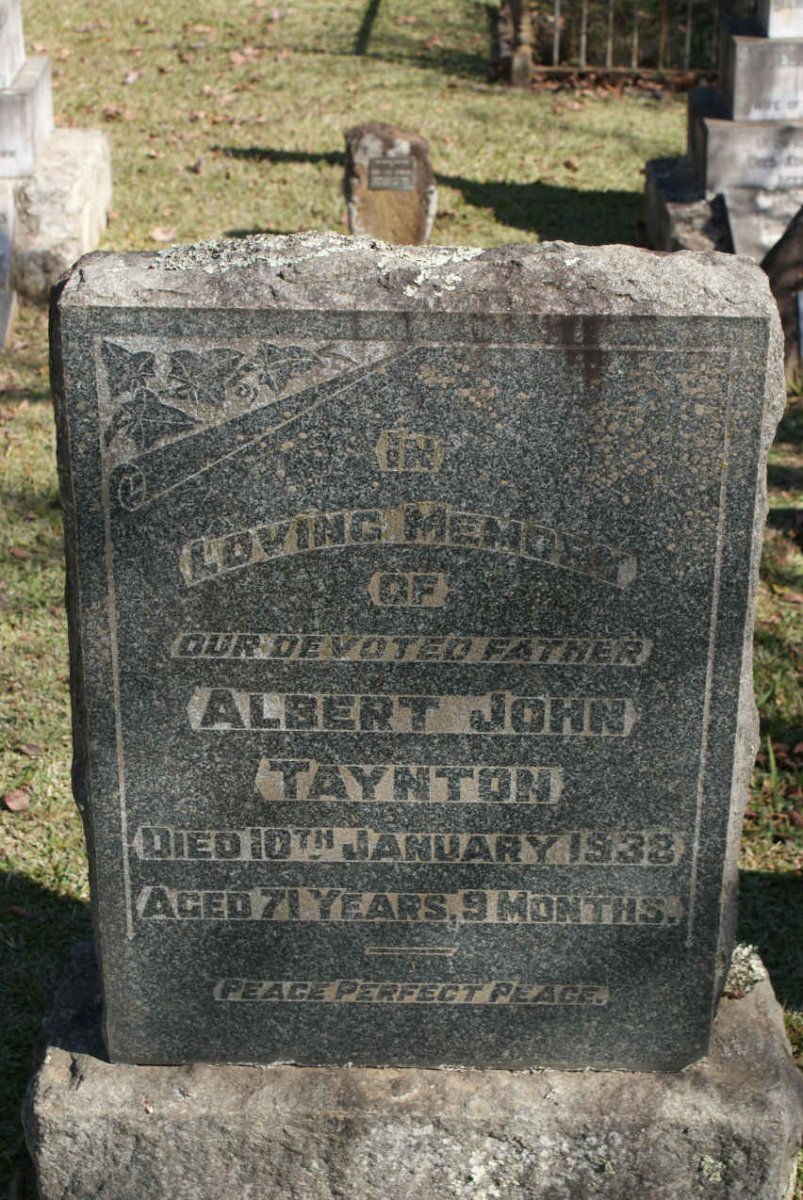 TAYNTON Albert John  -1938